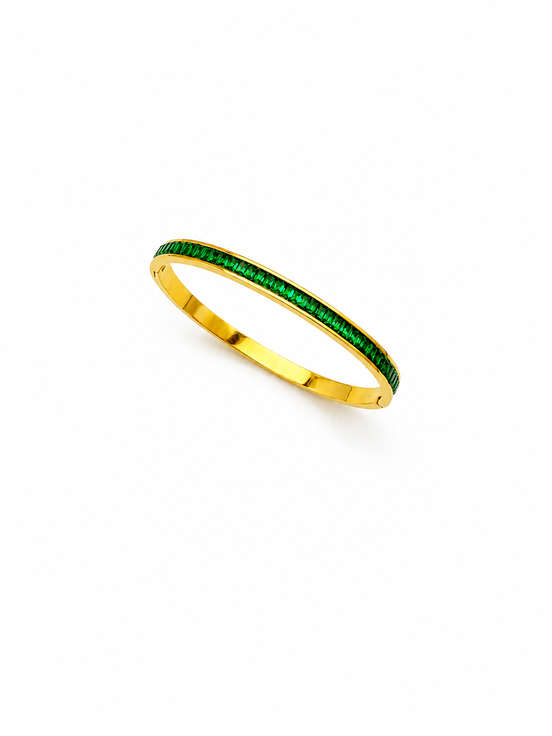 Emerald Luxe Tennis Bangle
