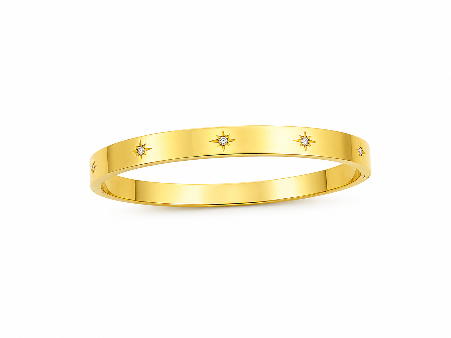 Starlight Satin Crystal Bangle