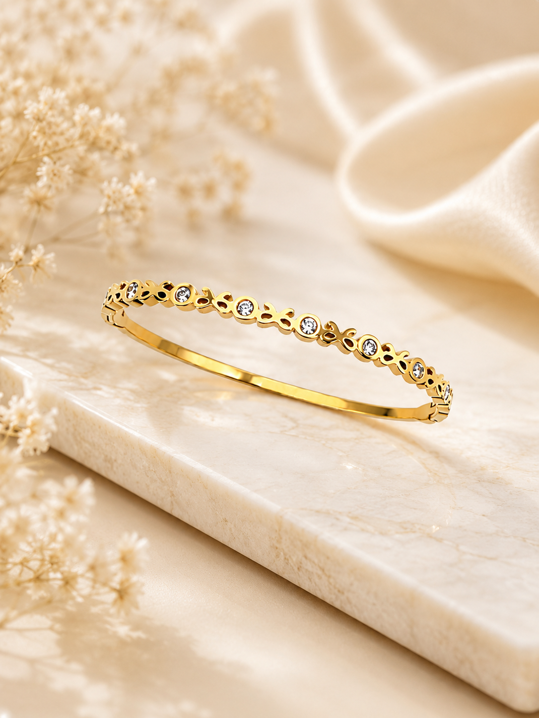 Celestia Bow Crystal Bracelet