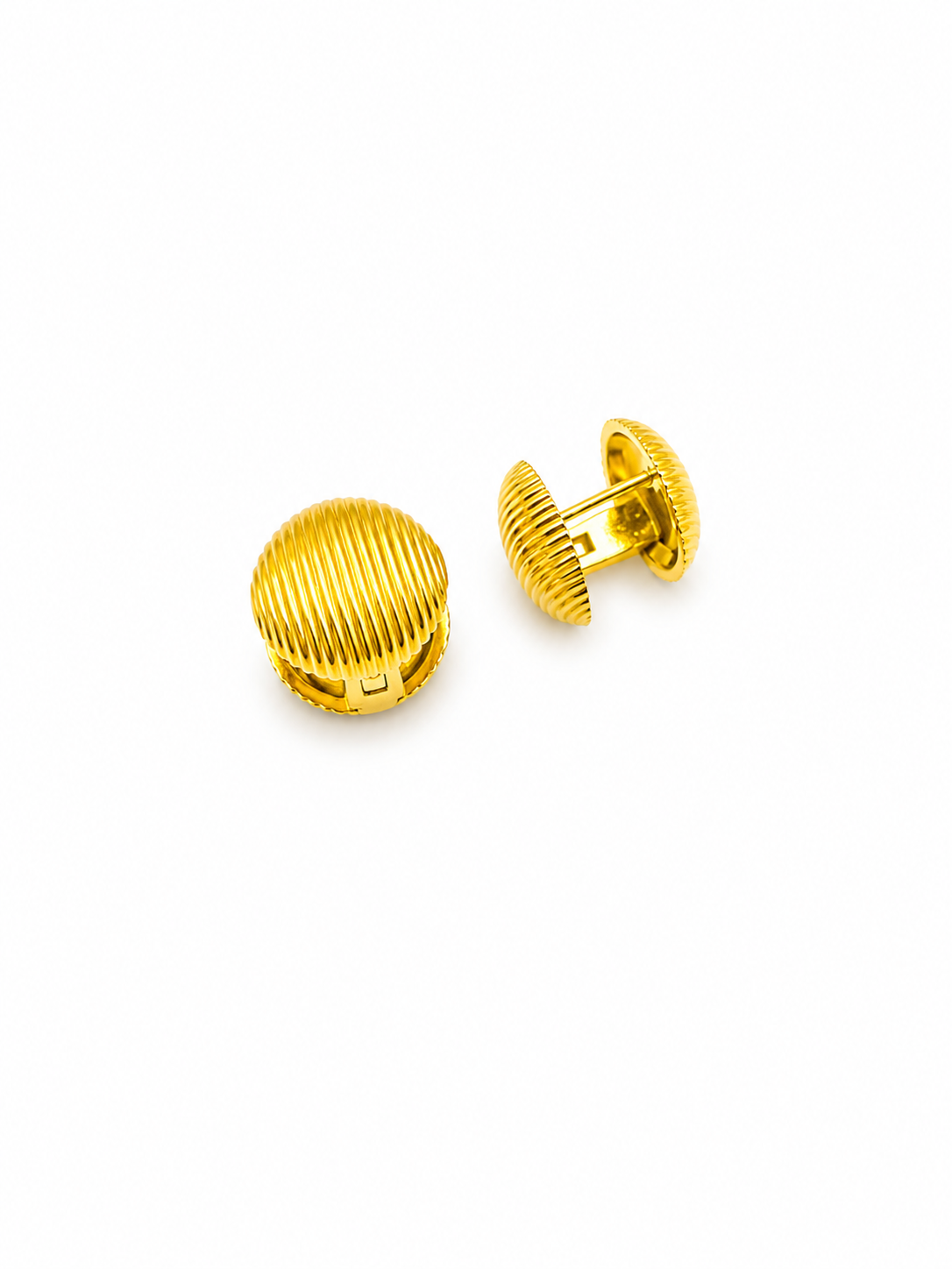 Textured Dome Clip Earrings