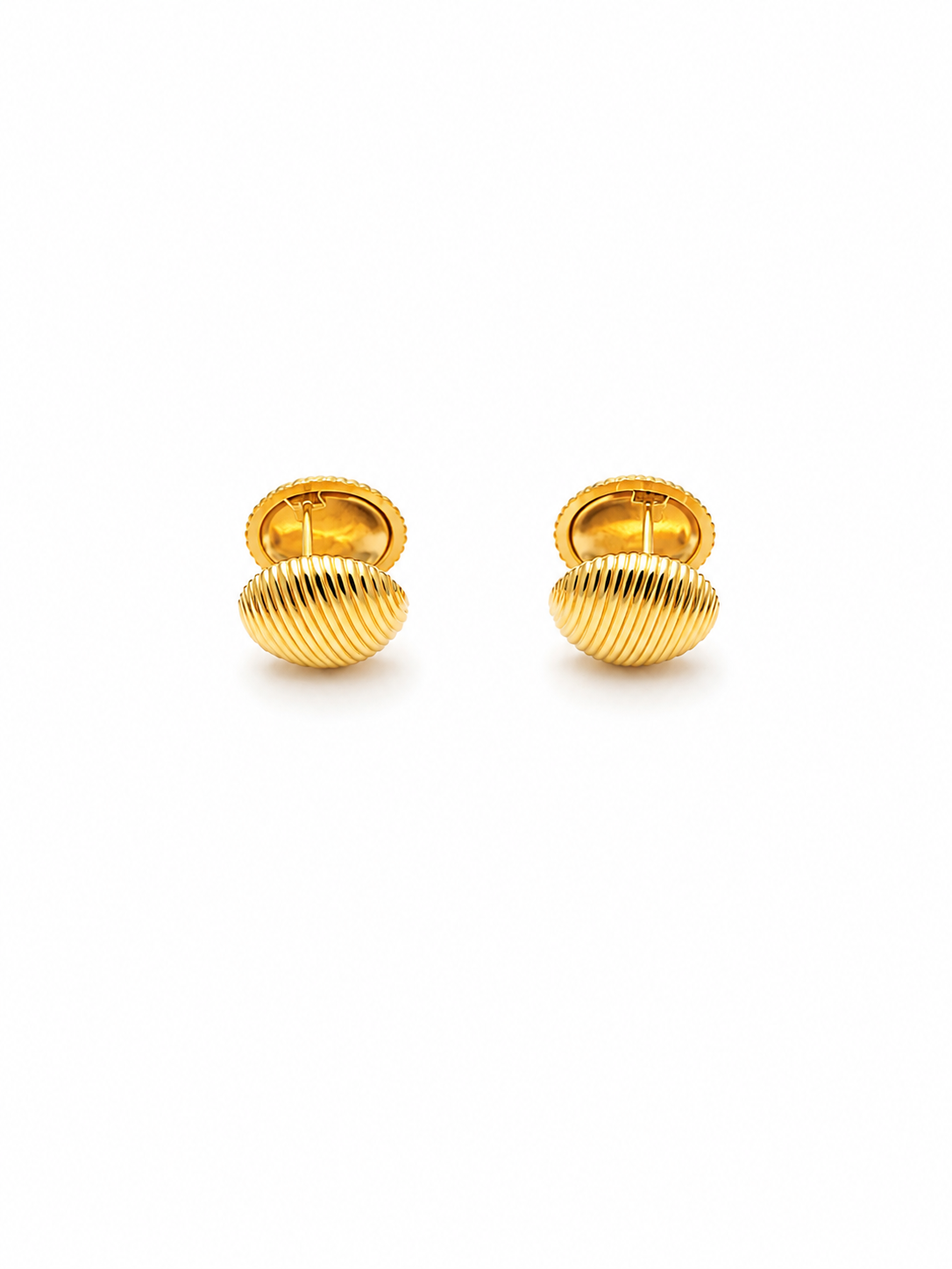 Textured Dome Clip Earrings