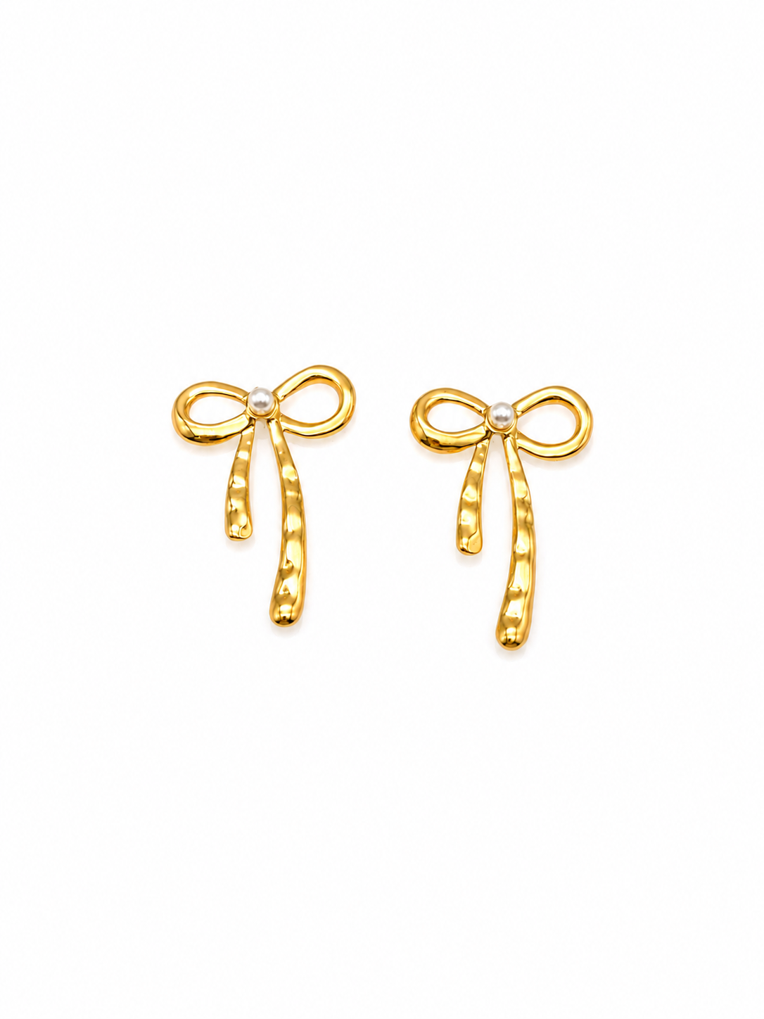 Pearl Bow Earrings