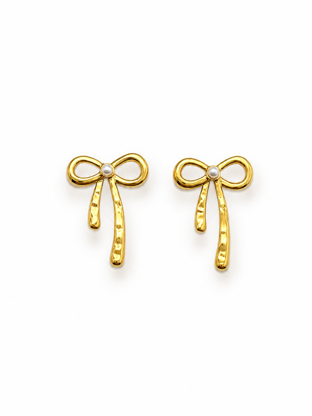 Pearl Bow Earrings