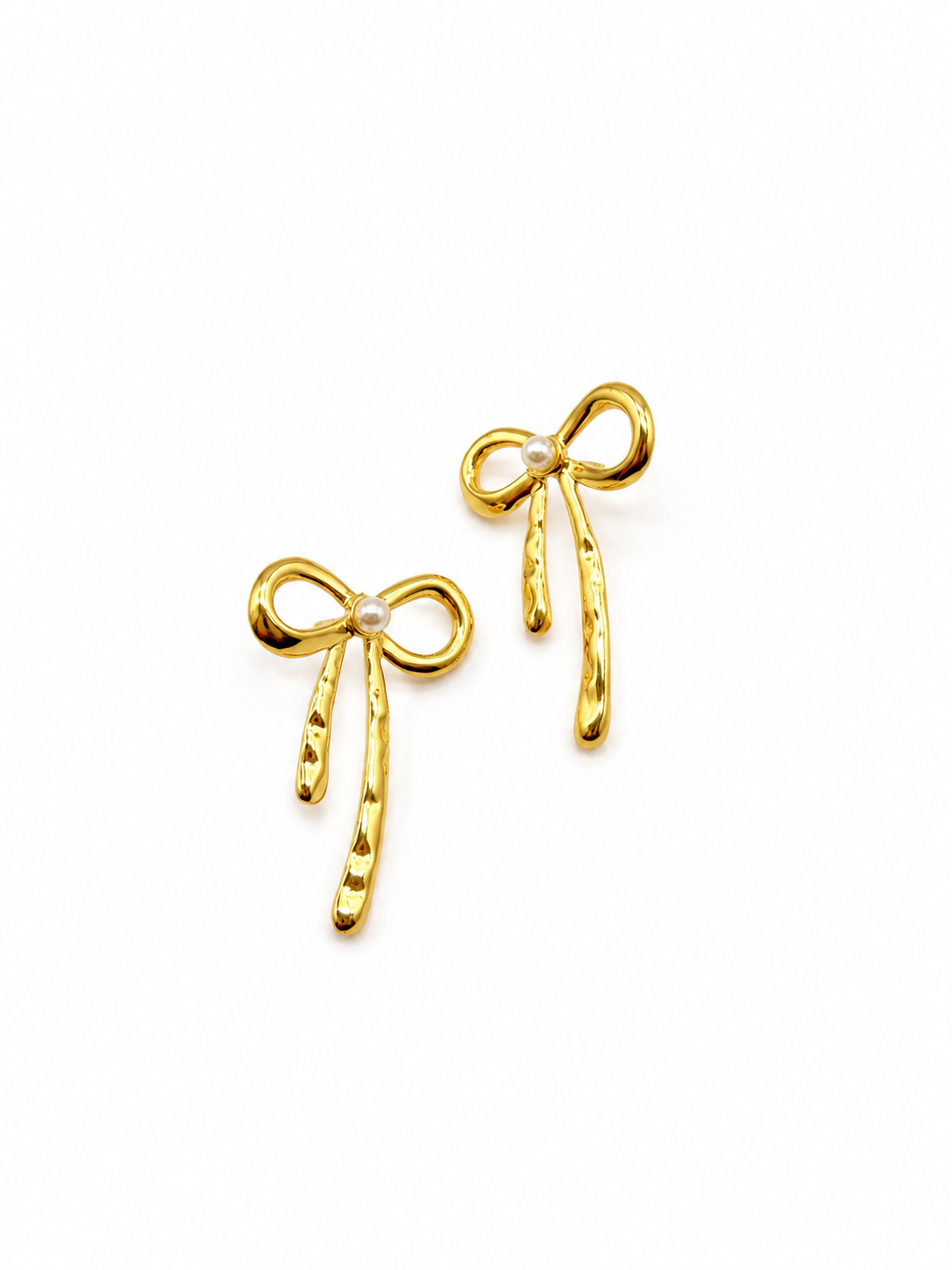 Pearl Bow Earrings