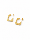 Textured Square Hoops