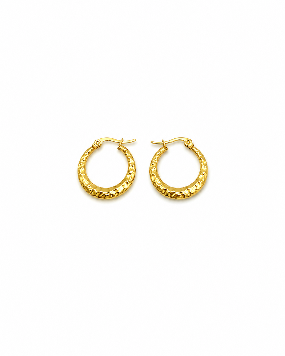 Hammered Round Hoops