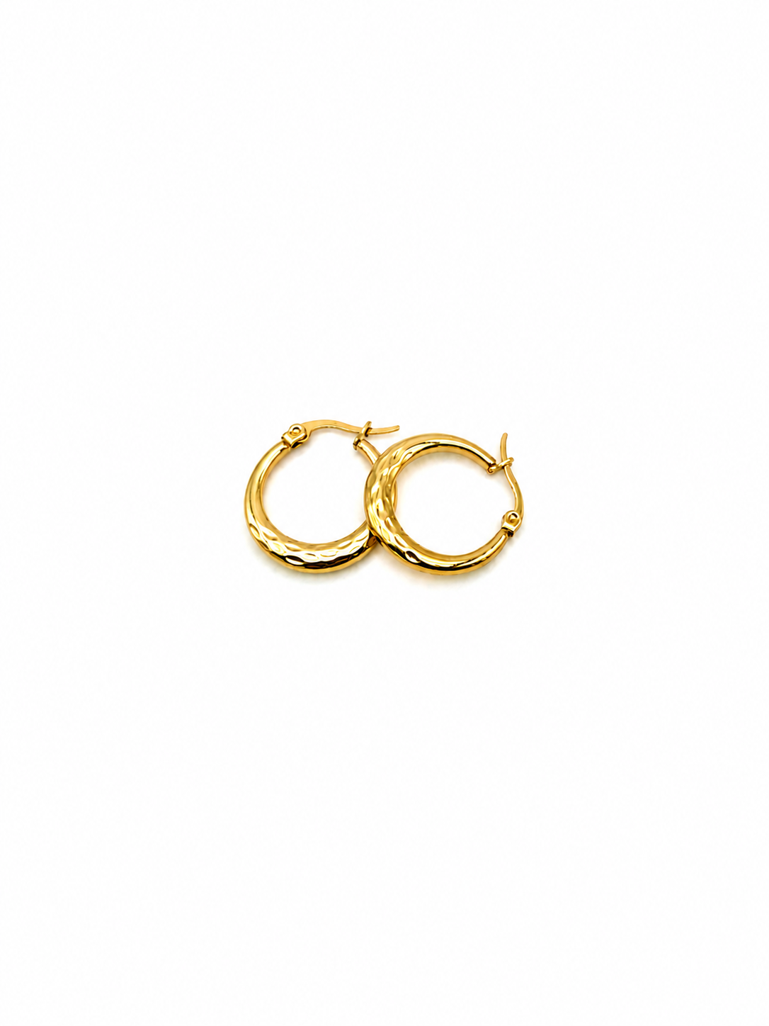 Hammered Round Hoops
