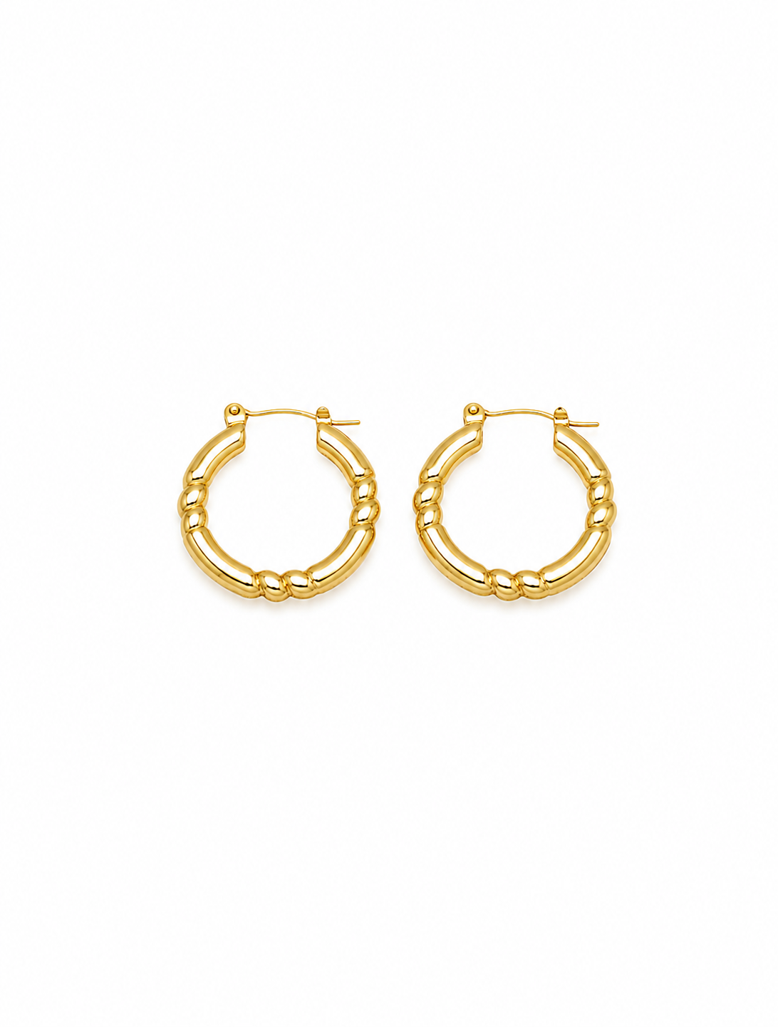 Beaded Classic Hoops