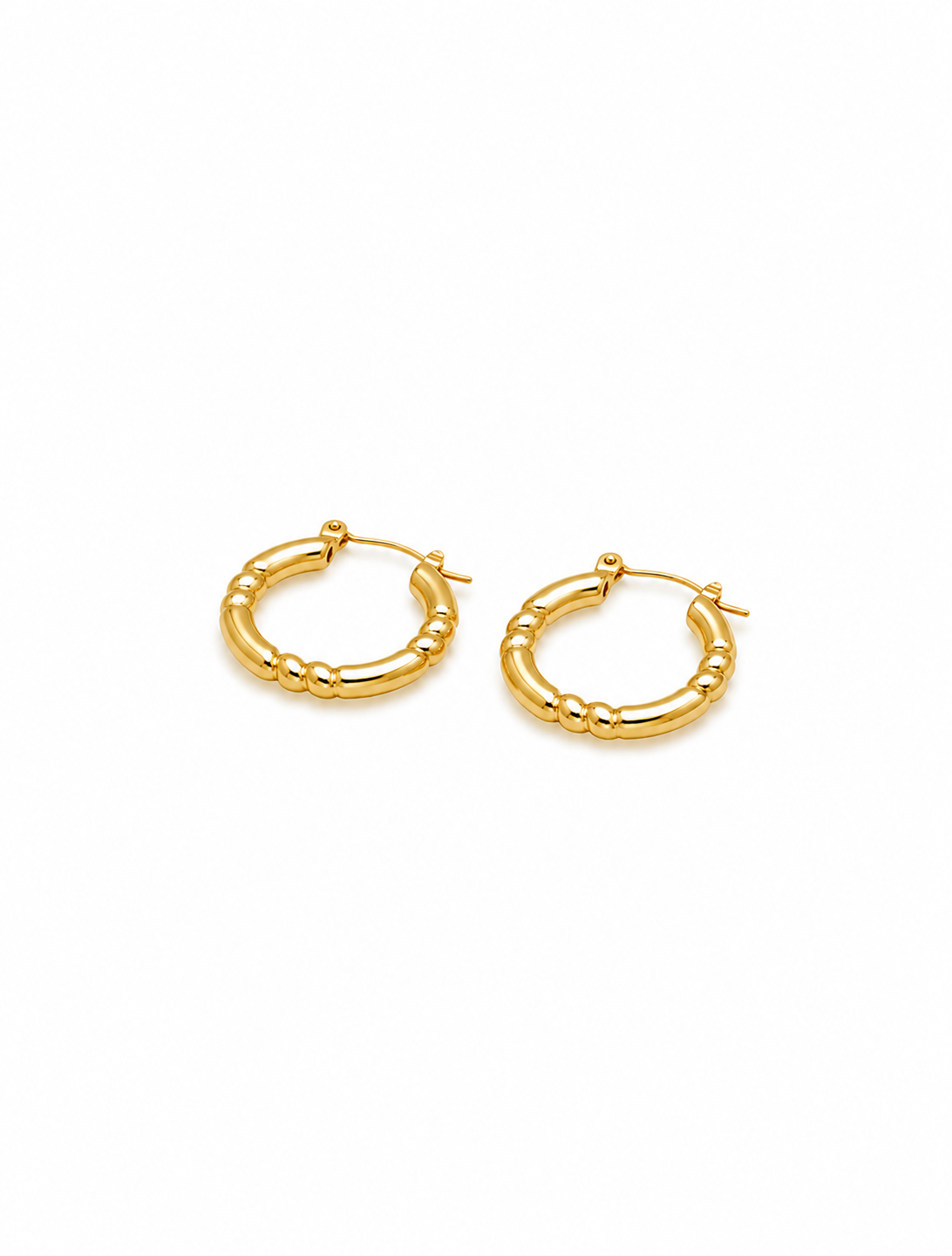 Beaded Classic Hoops