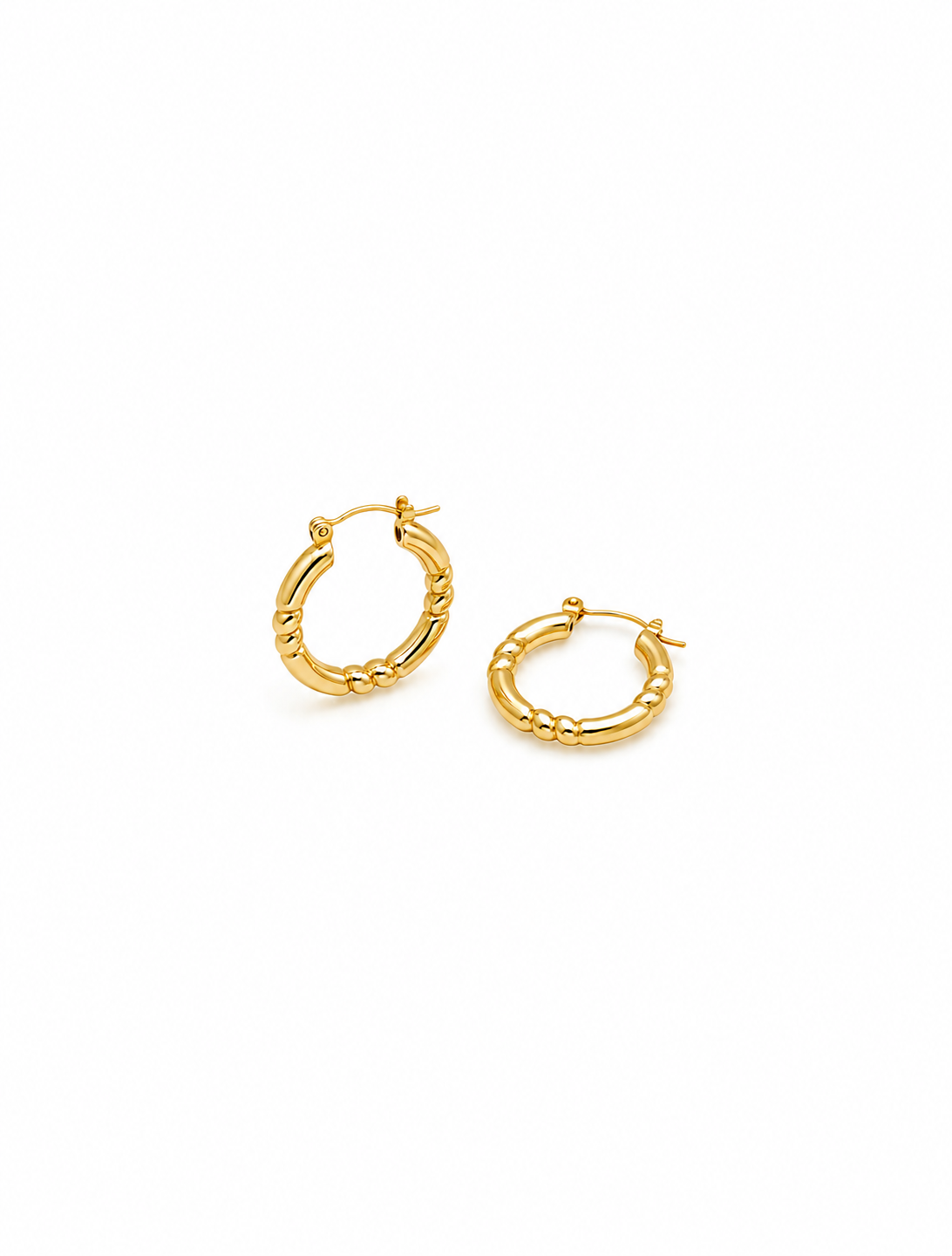 Beaded Classic Hoops