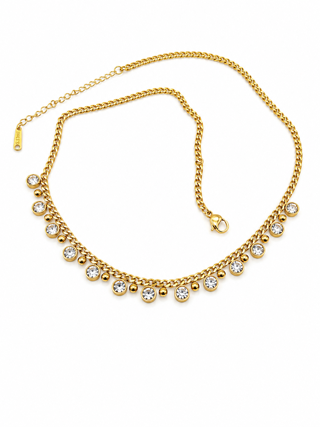 Crystal Tennis Style Necklace