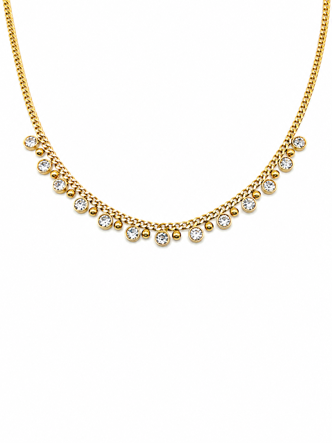 Crystal Tennis Style Necklace