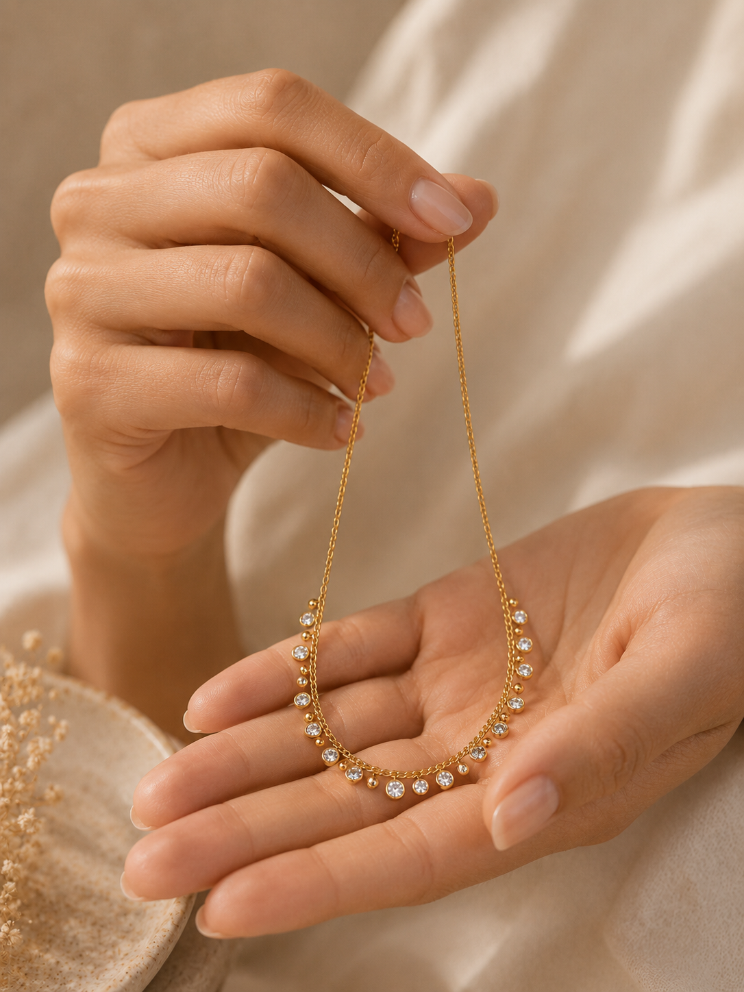 Crystal Tennis Style Necklace