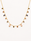 Geometric Gem Charm Necklace