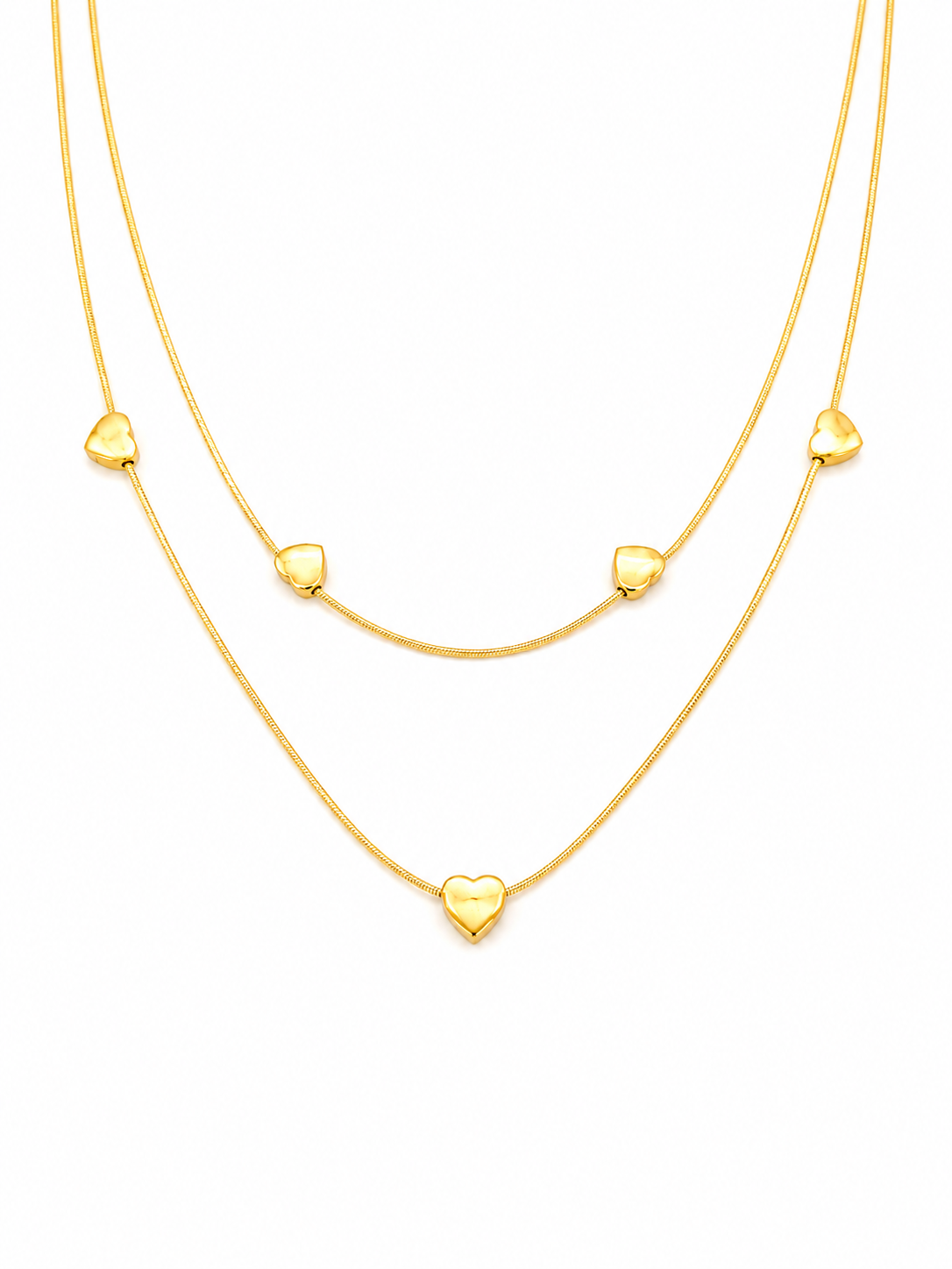 Layered Heart Necklace