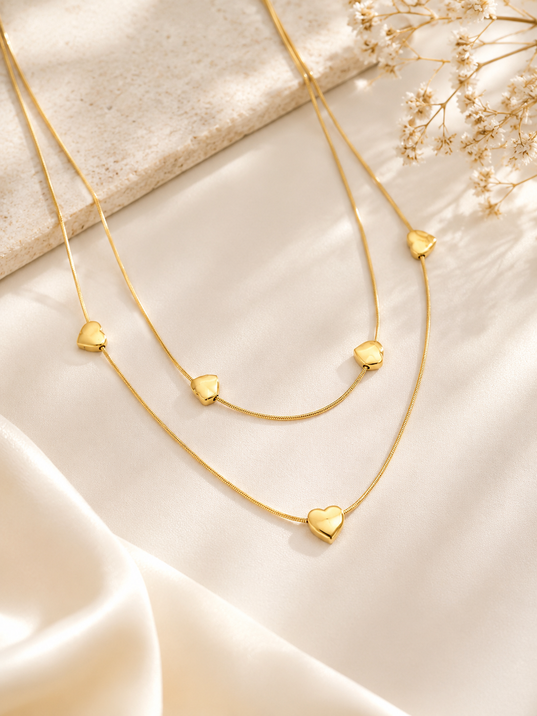 Layered Heart Necklace