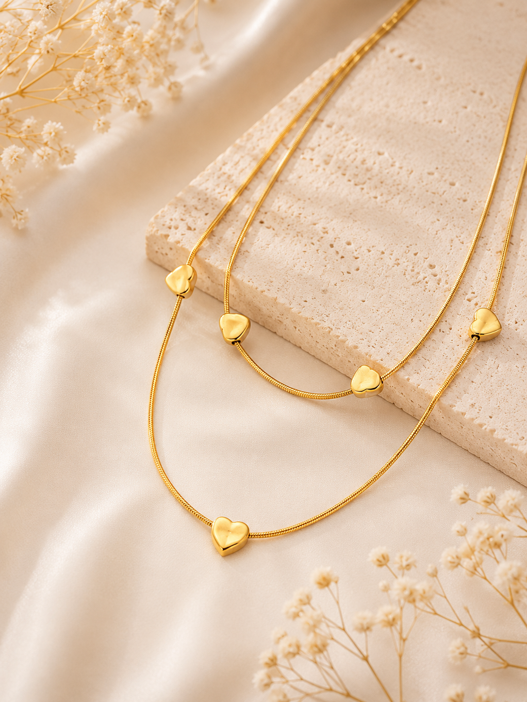 Layered Heart Necklace