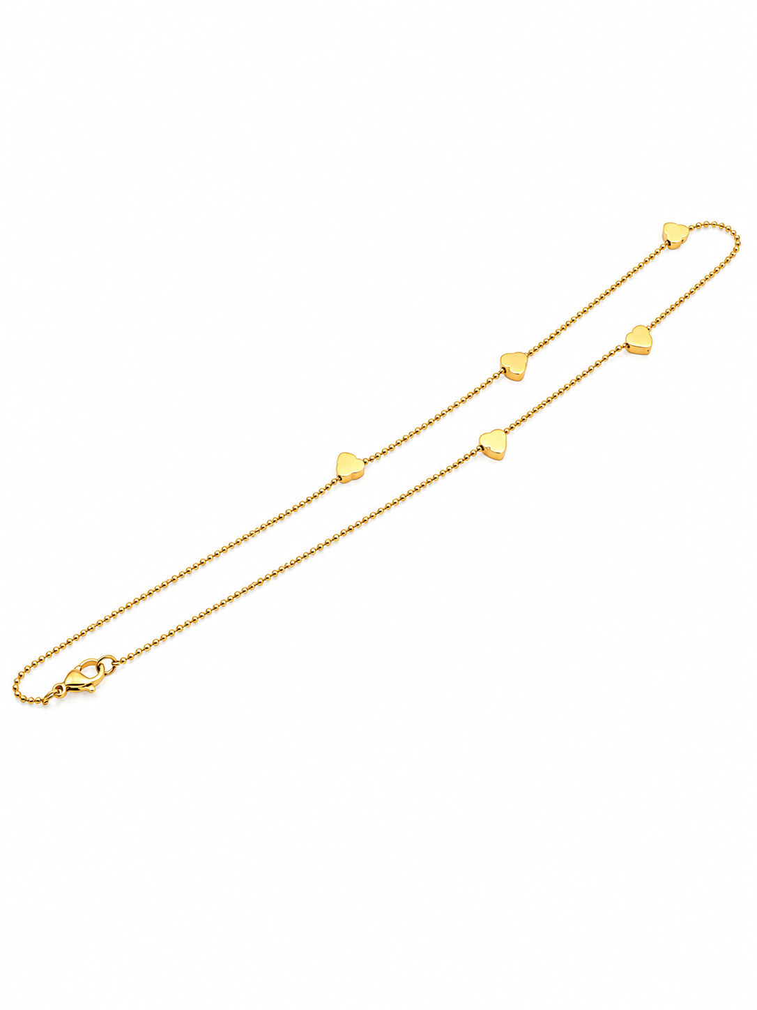 Dainty Heart Station Necklace