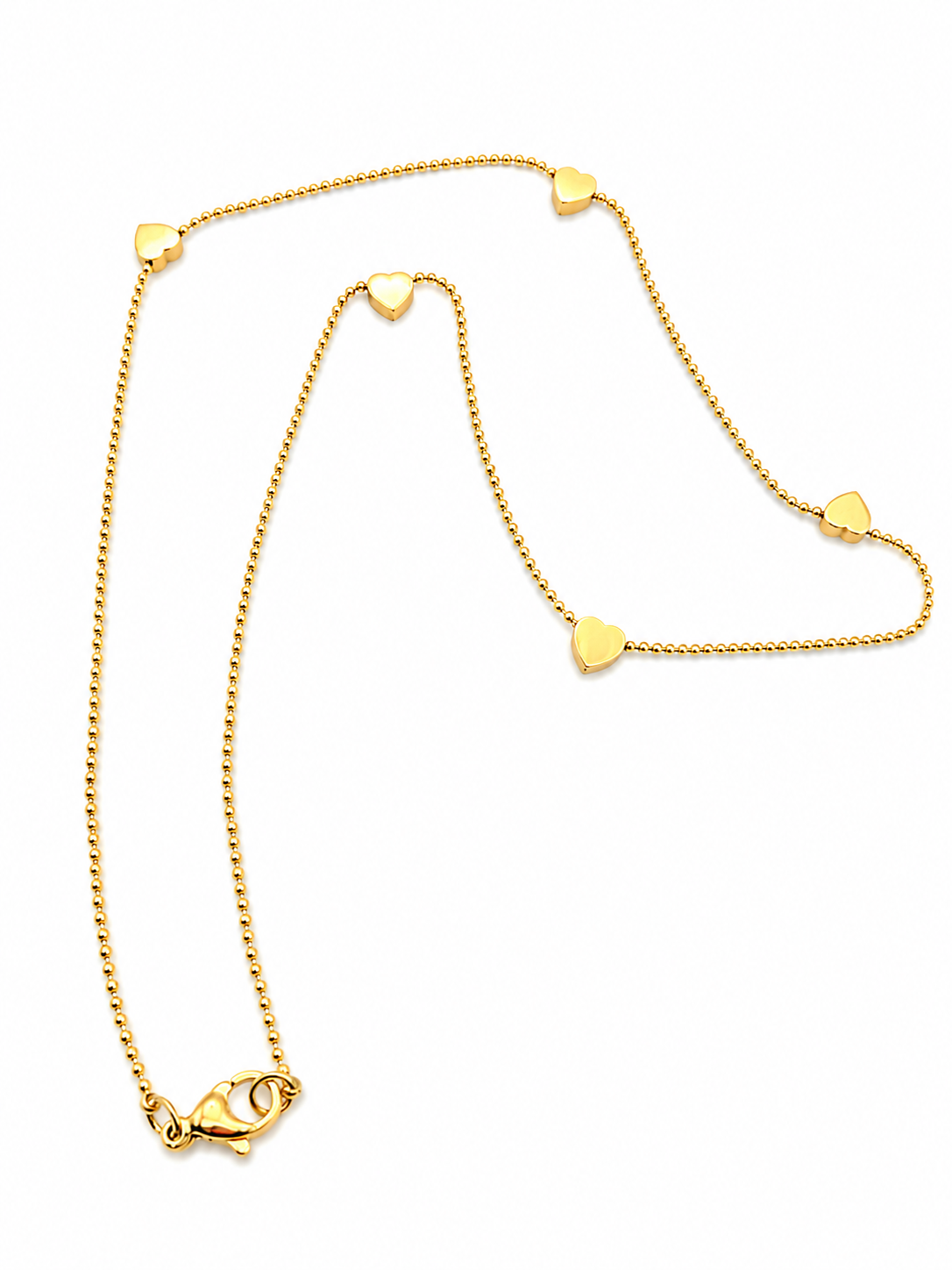Dainty Heart Station Necklace