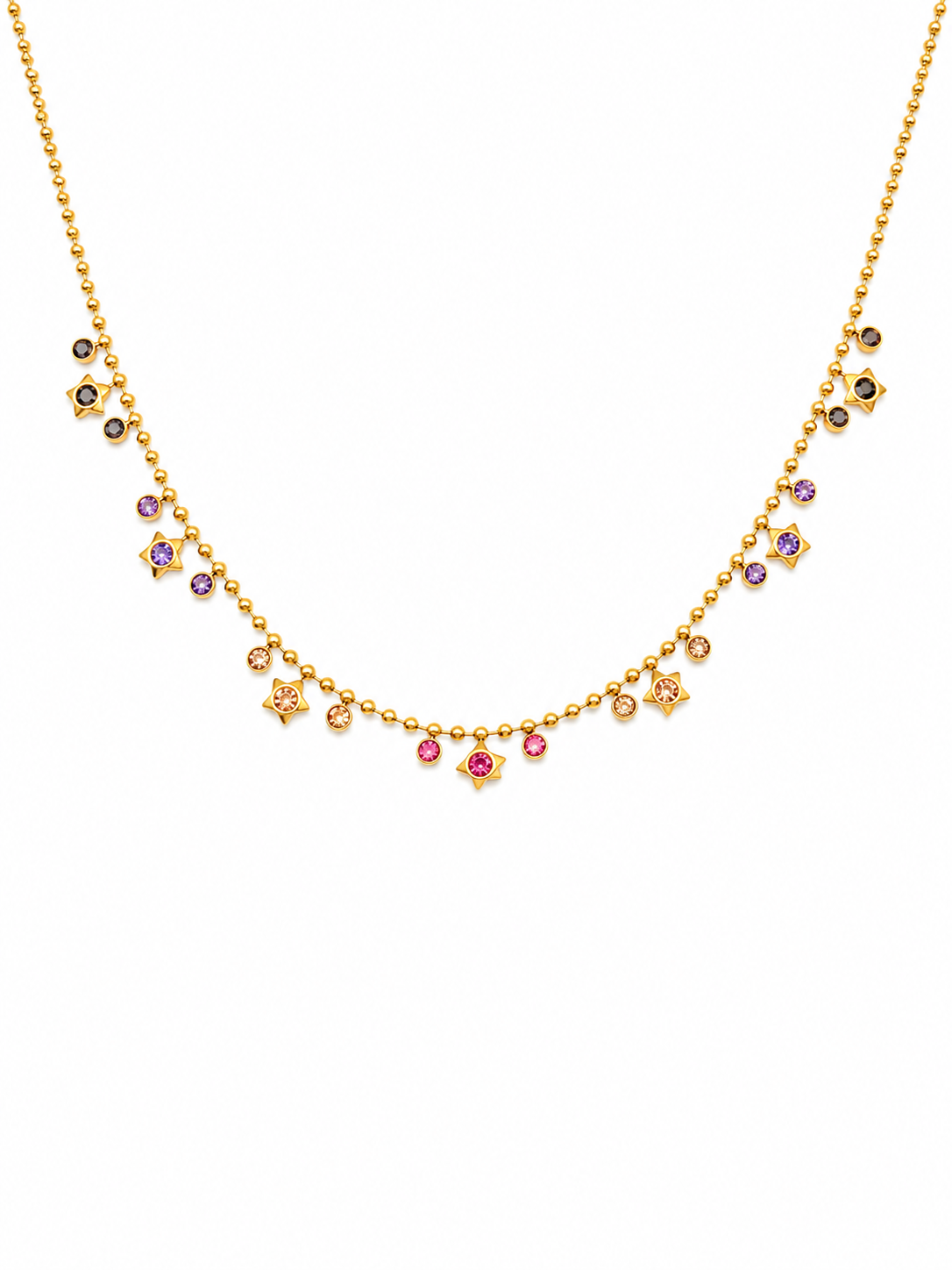 Colorful Star Charm Necklace