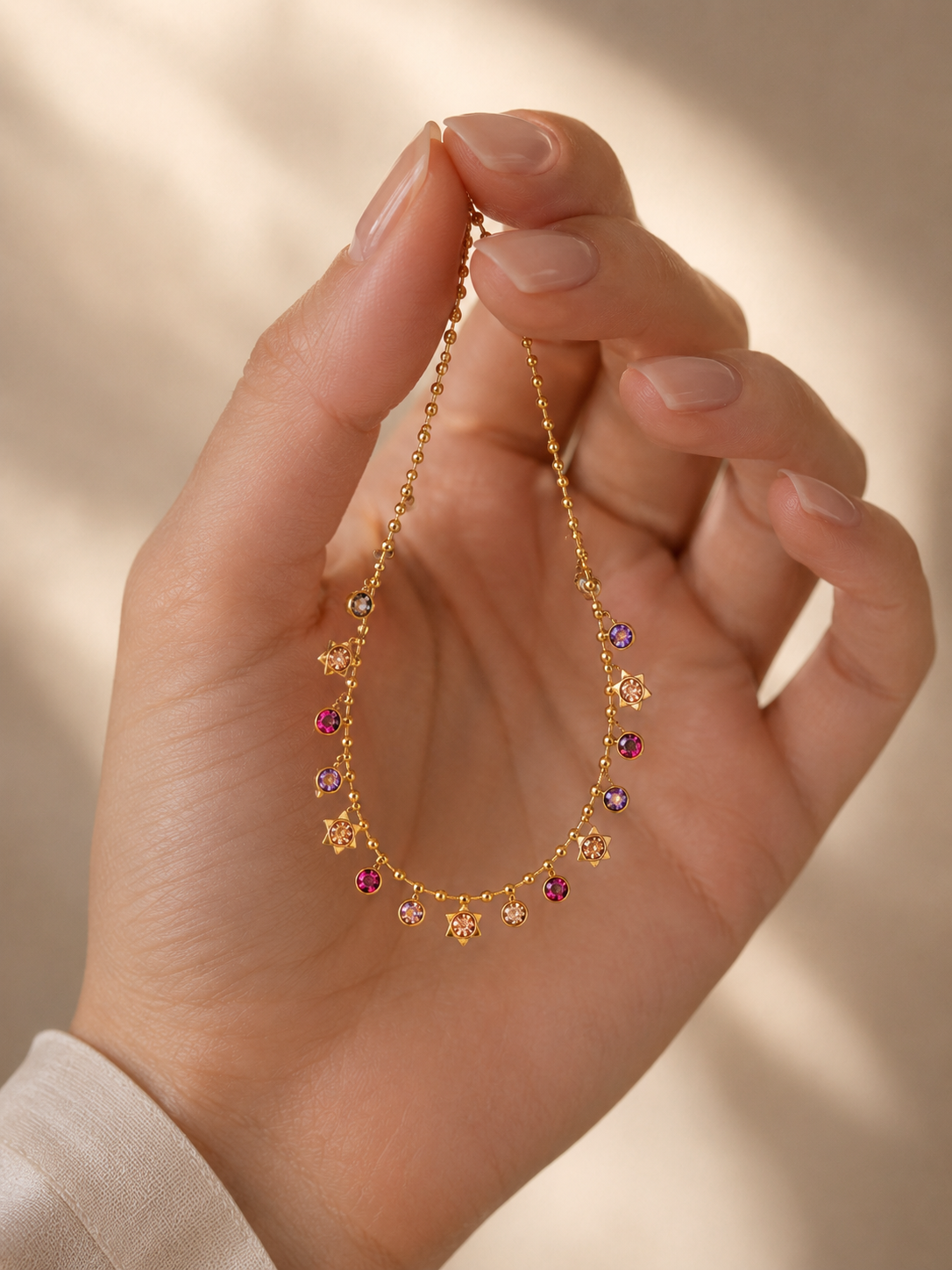 Colorful Star Charm Necklace