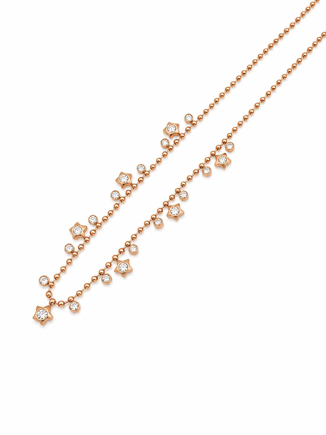 Rose Gold Star Charm Necklace