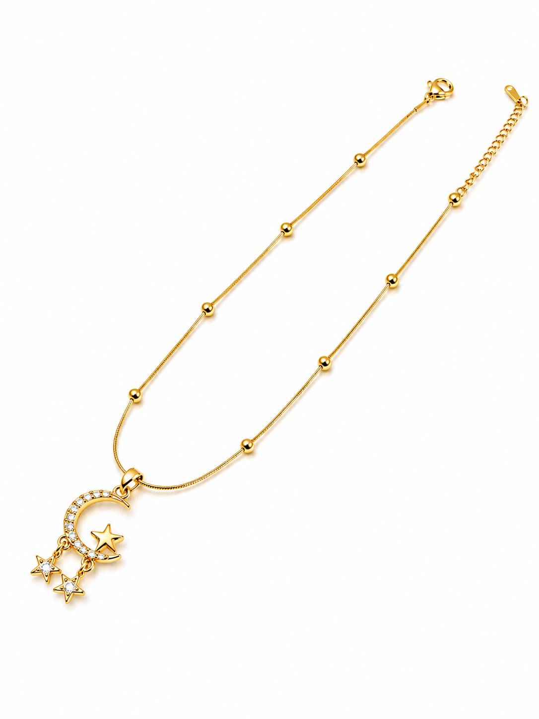 Celestial Moon & Stars Necklace