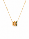 Emerald Triple Charm Necklace