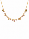 Multicolor Crystal Drop Necklace