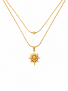 Celestial Layered Sun Necklace