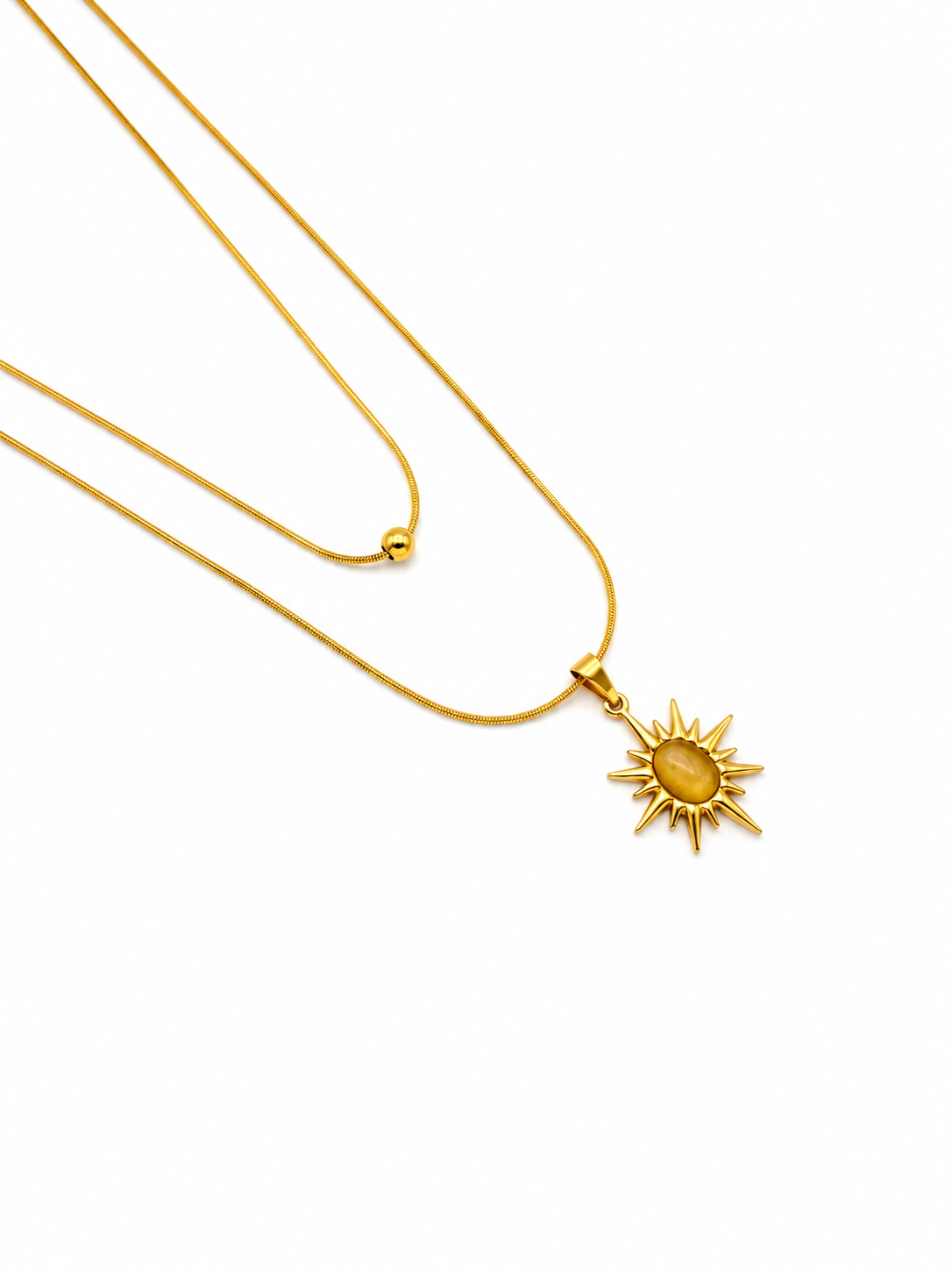 Celestial Layered Sun Necklace