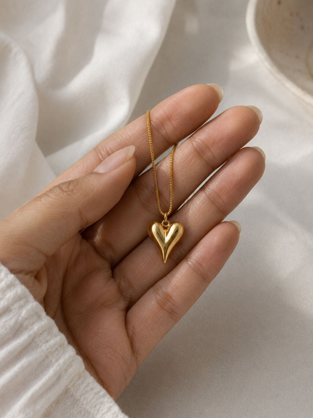 Sculpted Heart Pendant