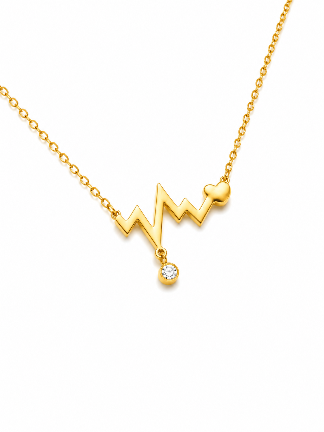 Heartbeat Charm Necklace