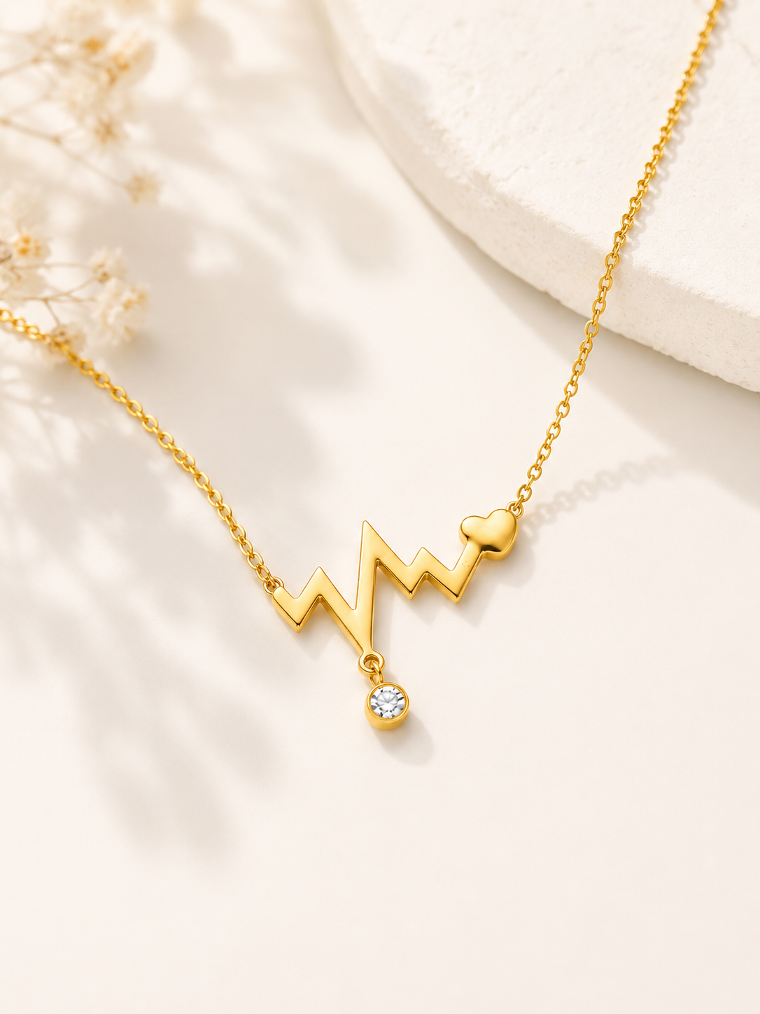 Heartbeat Charm Necklace