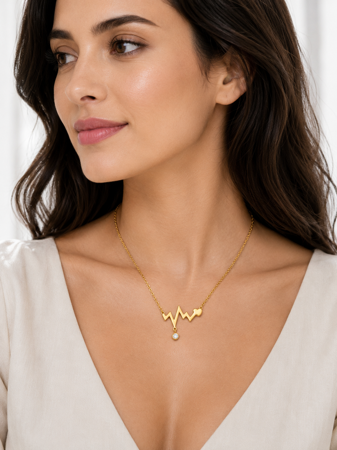 Heartbeat Charm Necklace