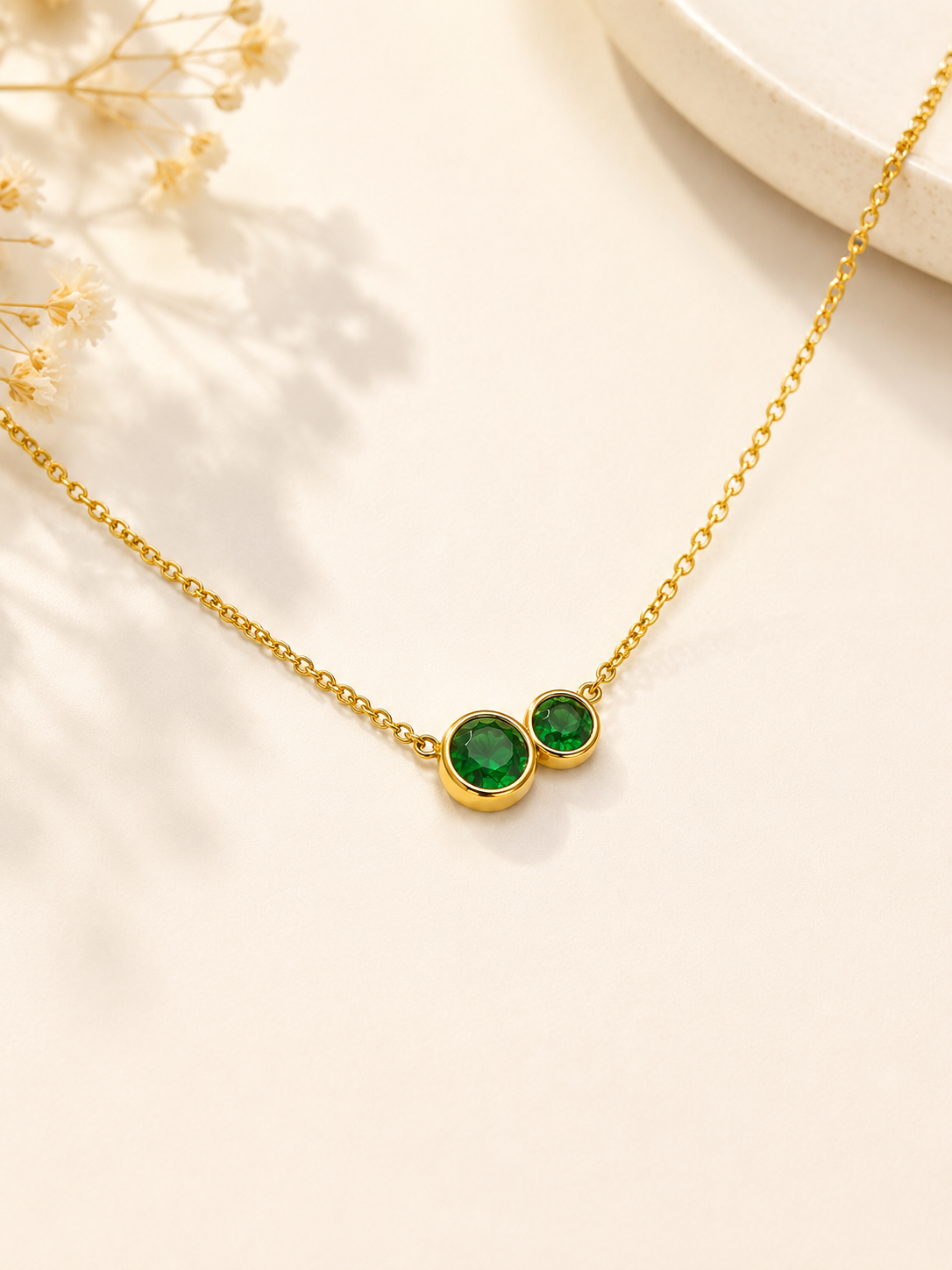 Emerald Duo Pendant