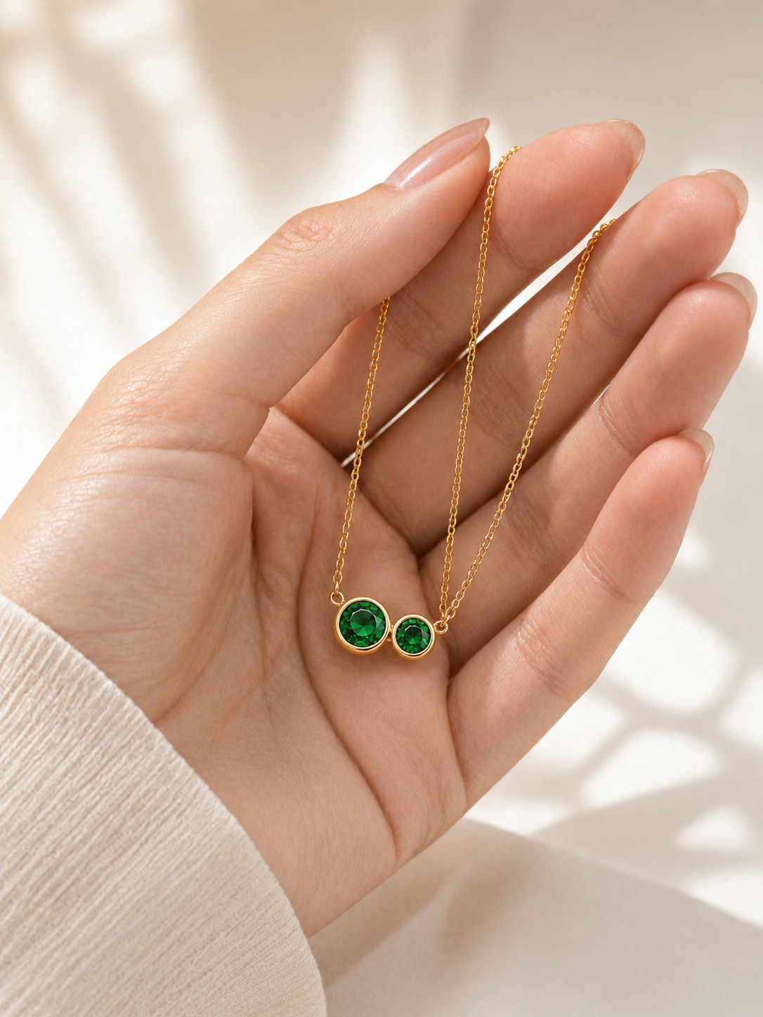 Emerald Duo Pendant