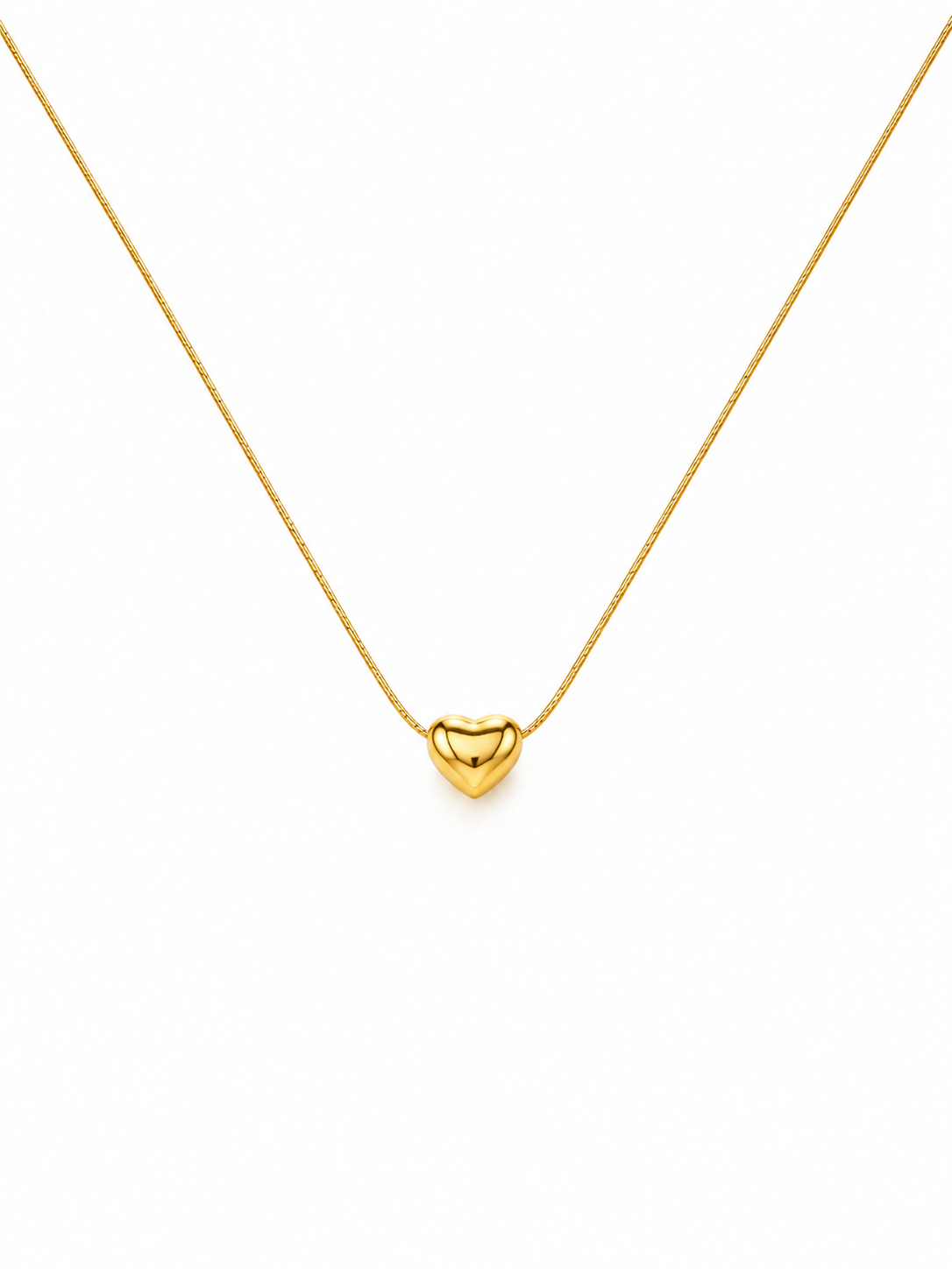 Petite Golden Heart Necklace