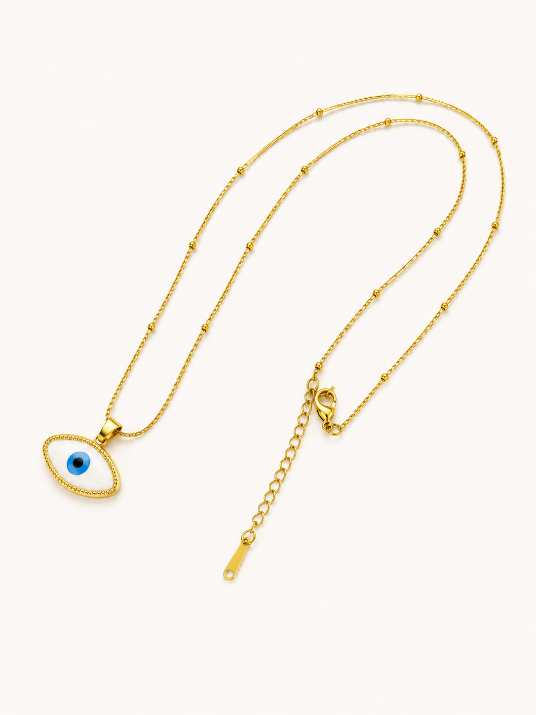 Evil Eye White Pendant