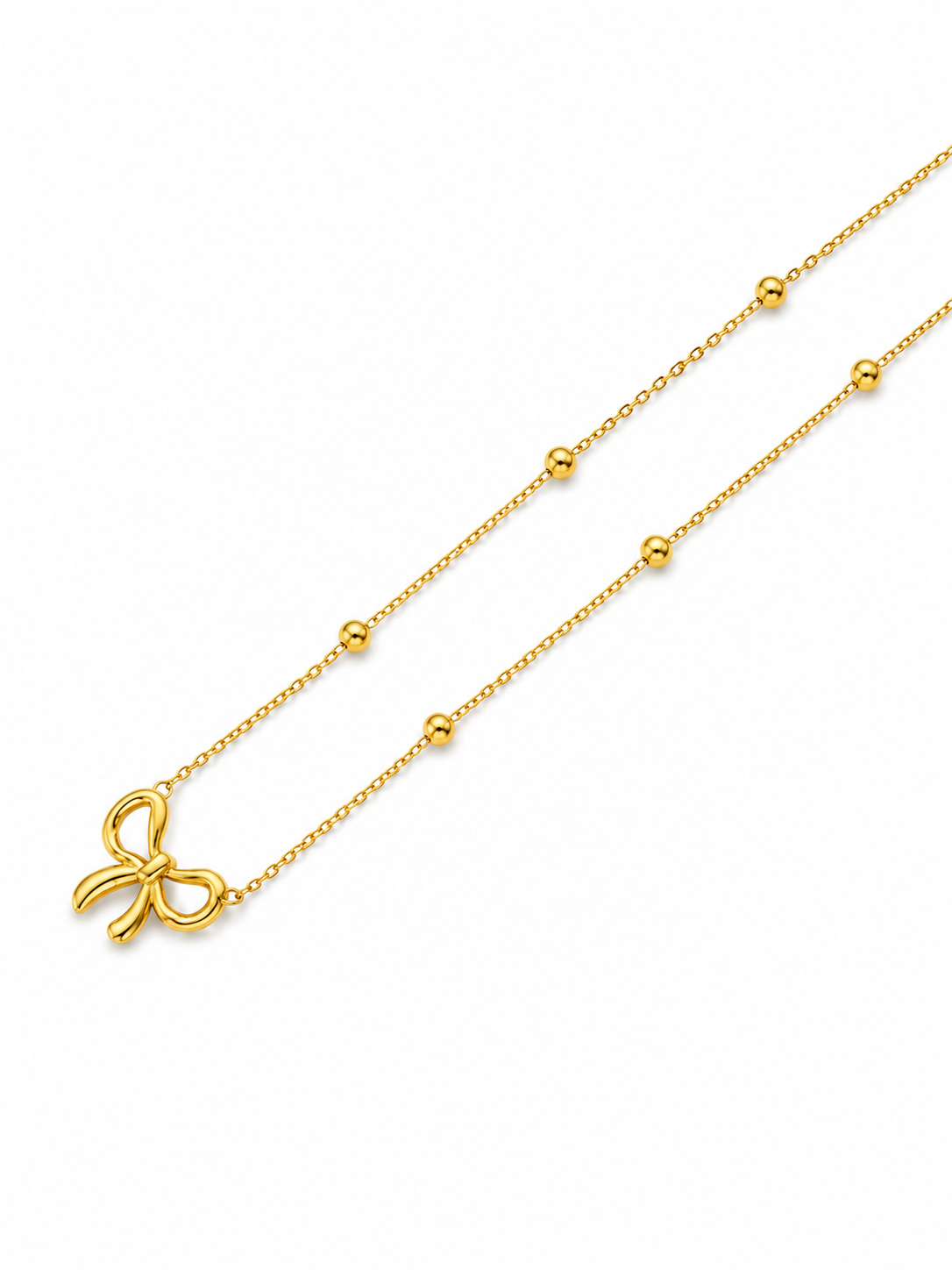 Golden Bow Necklace