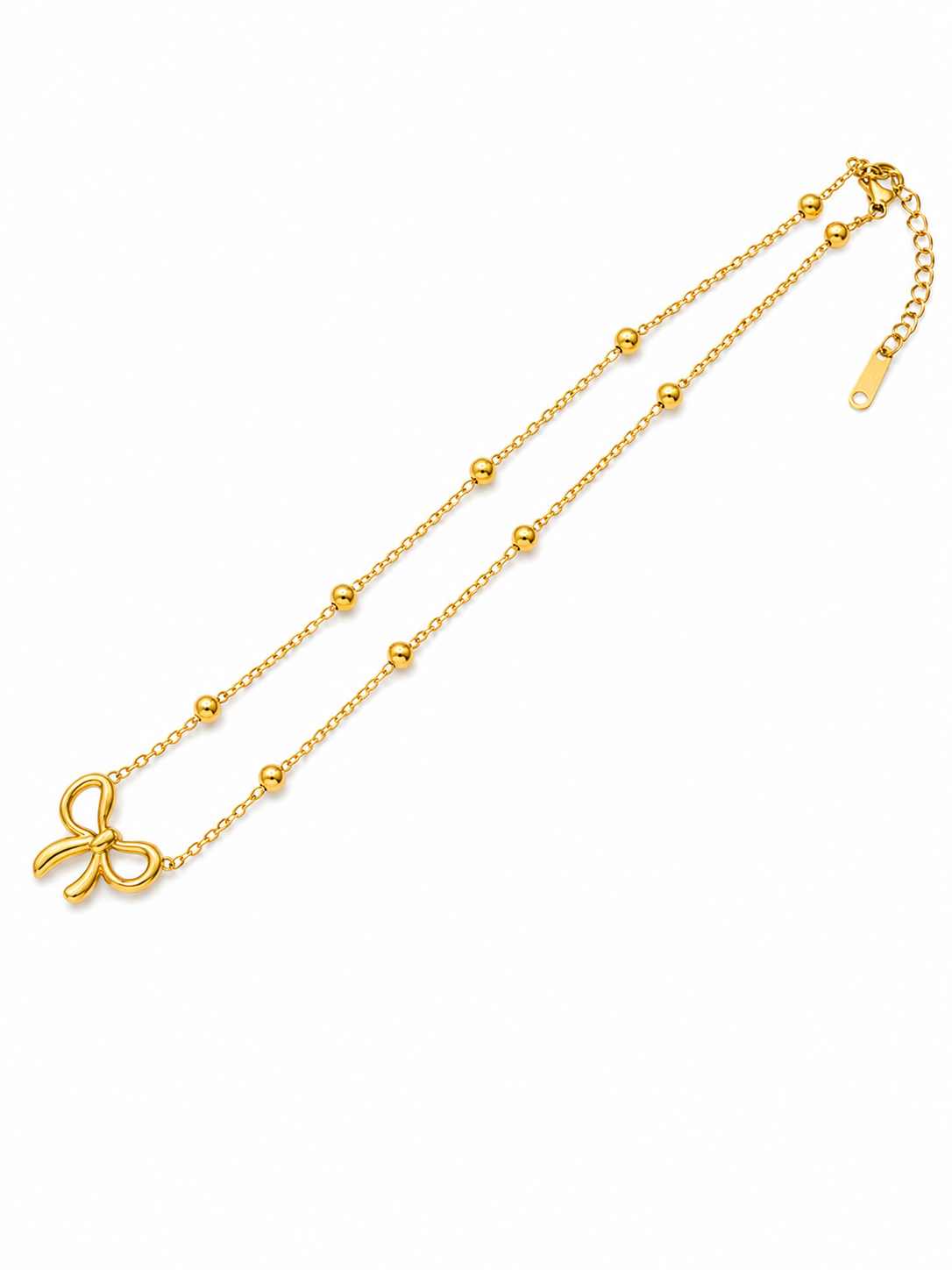 Golden Bow Necklace