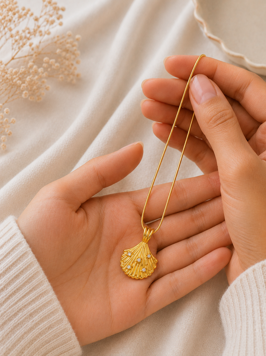 Seashell Crystal Pendant